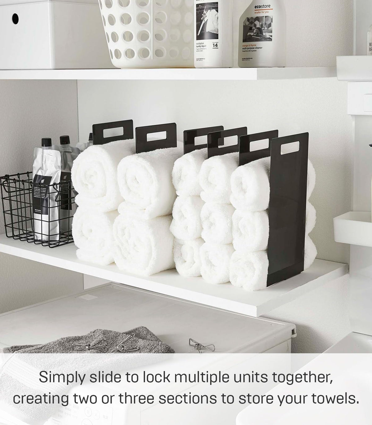 Interlocking Steel Towel Organizer