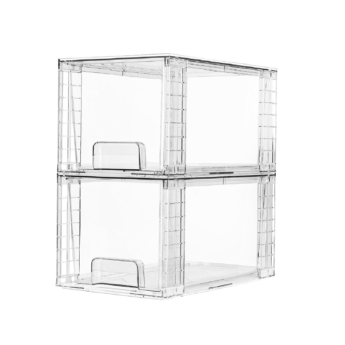 Vtopmart Large Clear Stackable Plastic Storage Drawers for Pantry，Closet