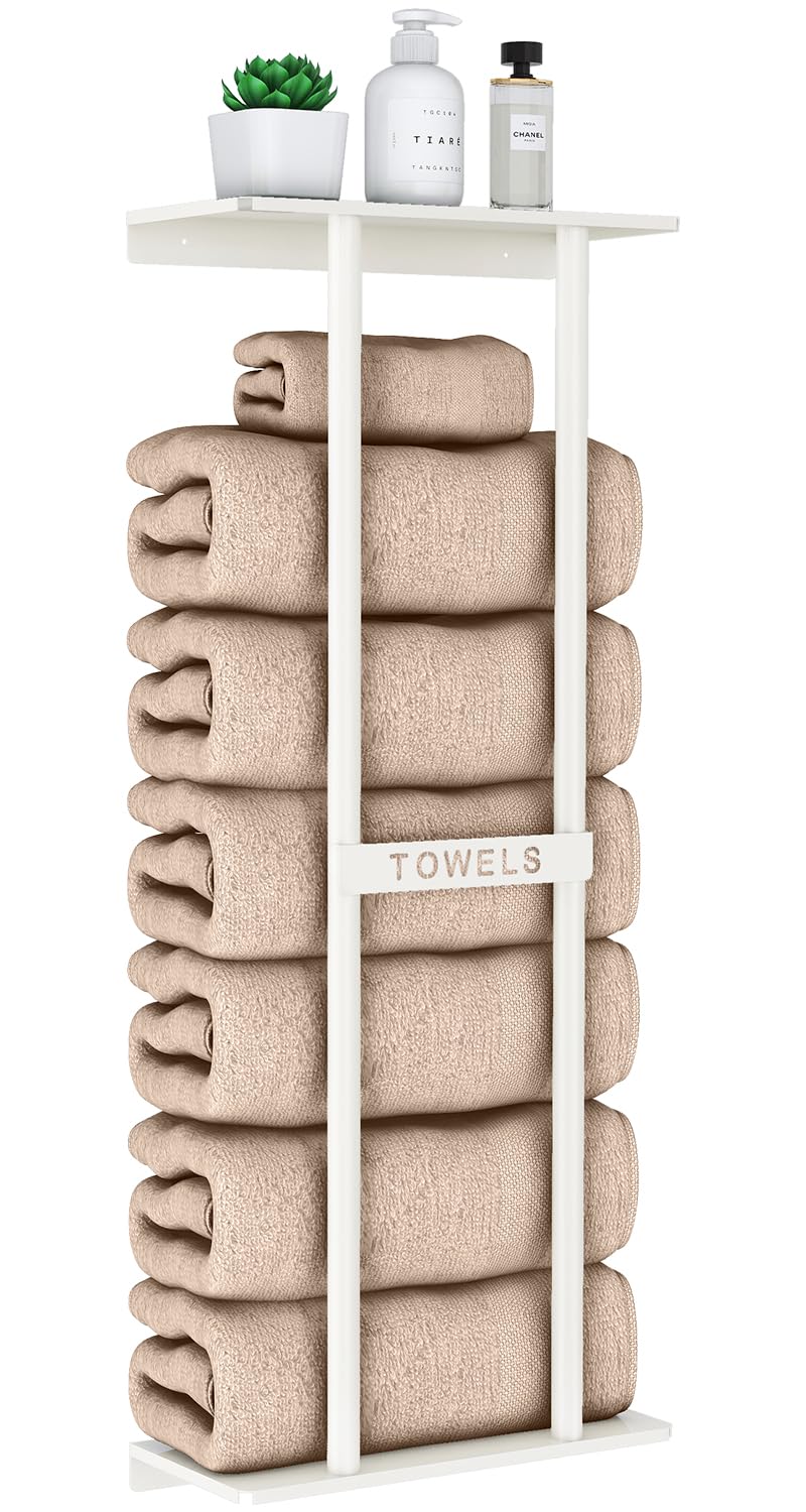 Wall-Mounted Rolled Towel Rack