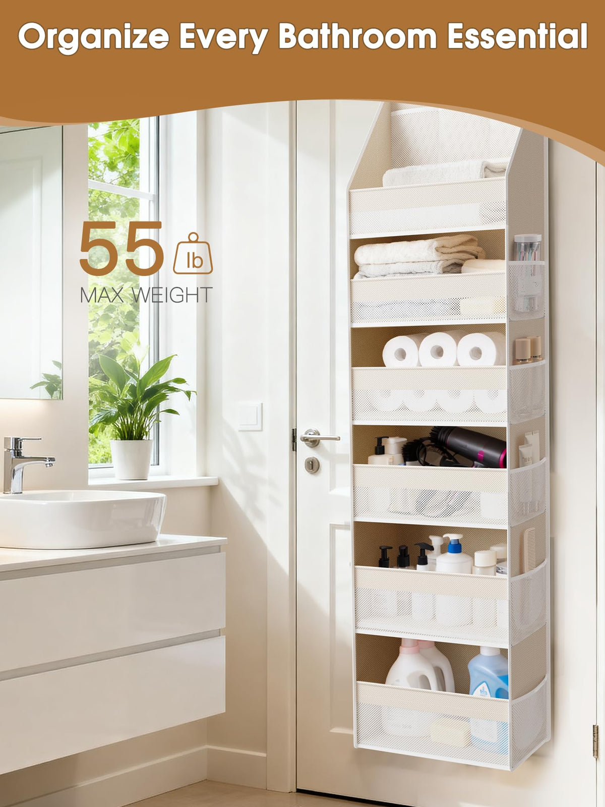 Over-Door Multi-Pocket Organizer