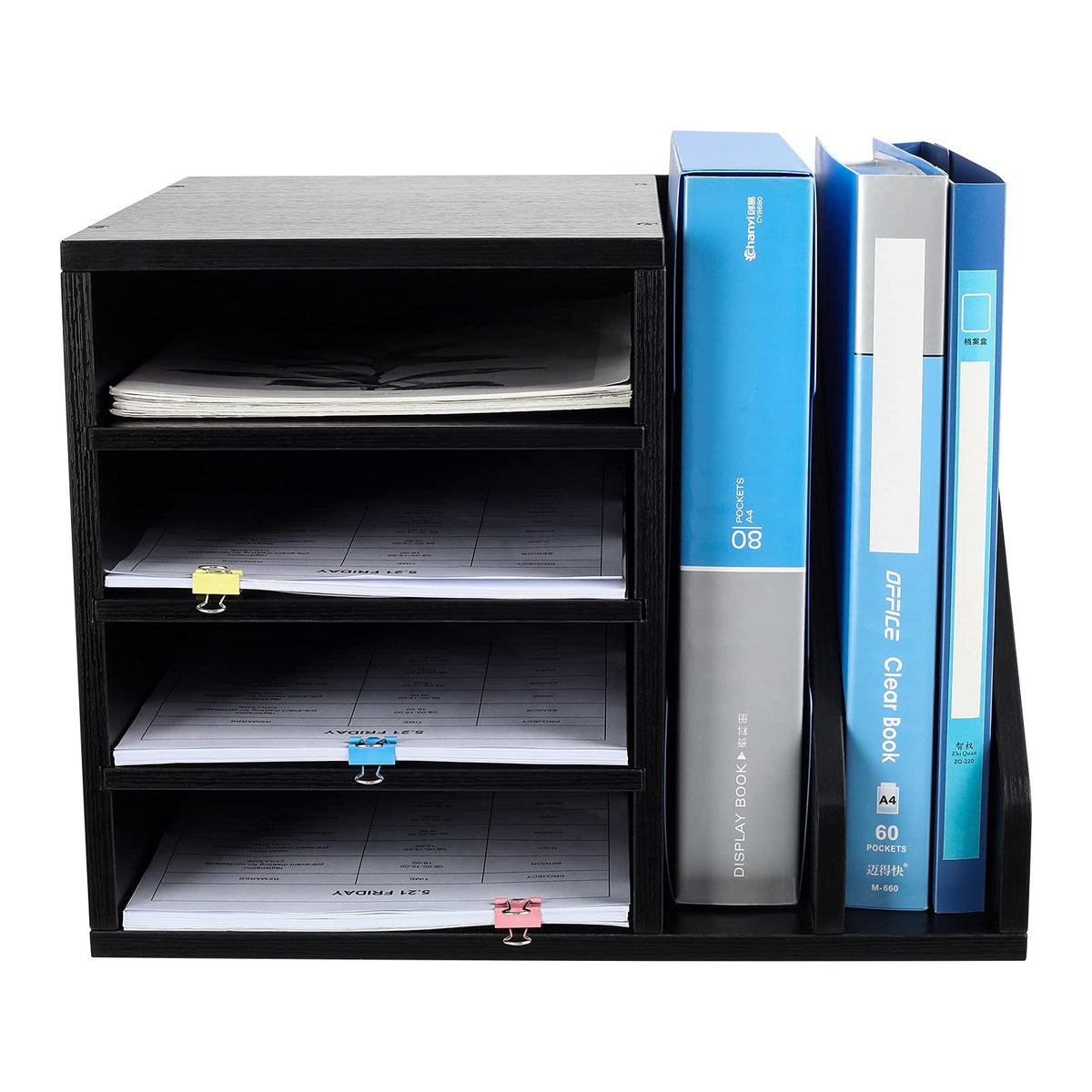 6-Compartment Desktop File Sorter