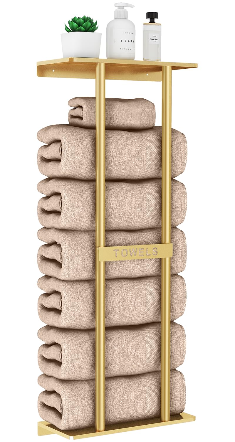 Wall-Mounted Rolled Towel Rack