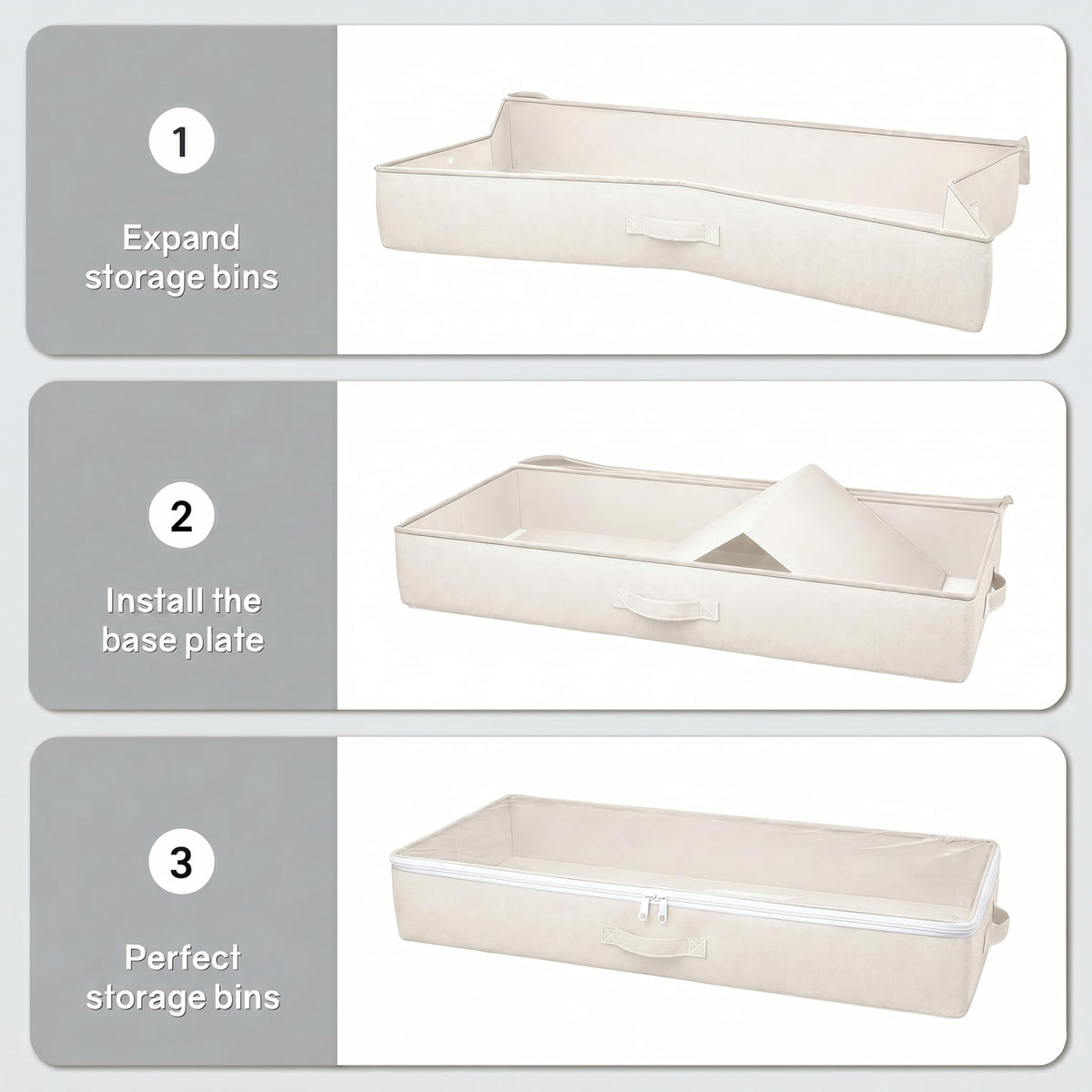 2-Pack Reinforced Underbed Storage Bins