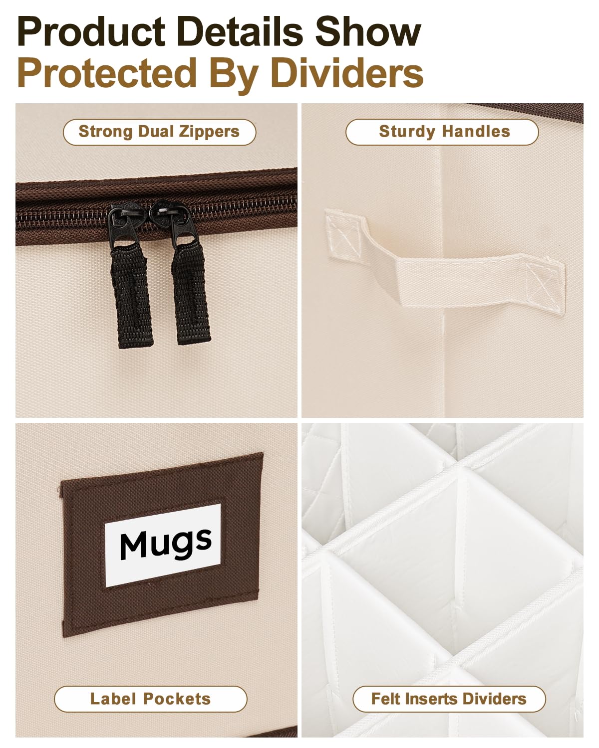 Padded Dinnerware Storage Set