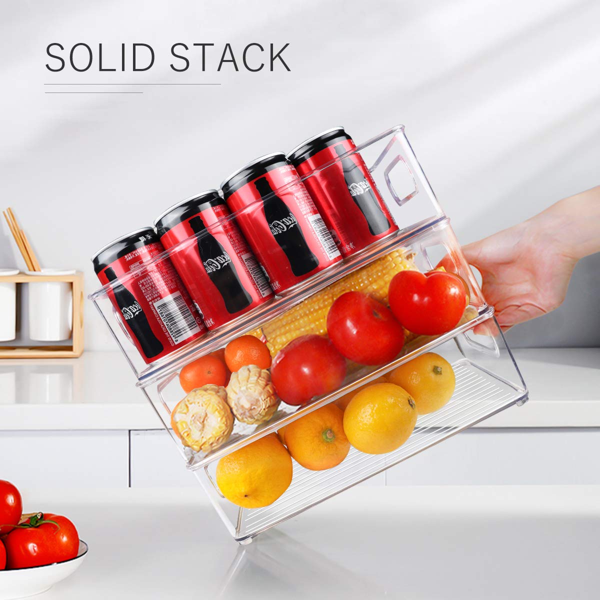 6-Pack Refrigerator Organizer Bins