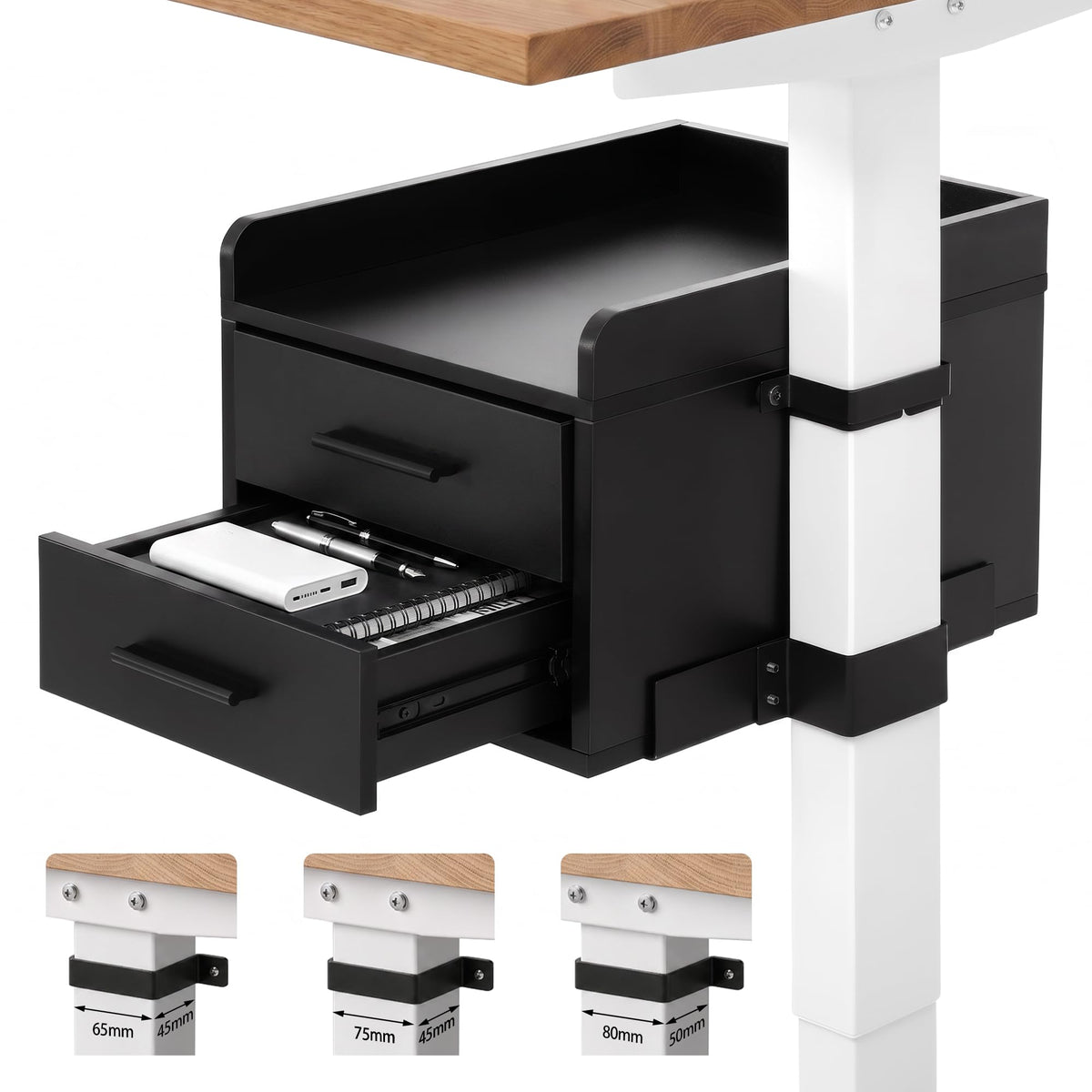 Clamp-On Standing Desk Drawer