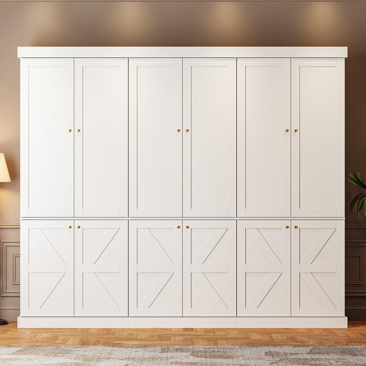 70.8-Inch Glass-Door Bookcase