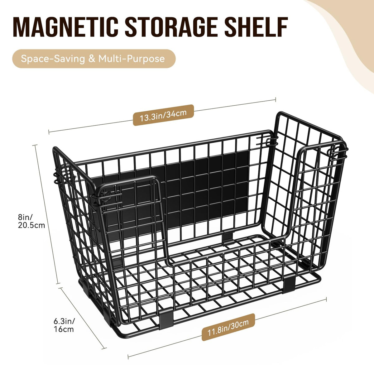 Magnetic Refrigerator Storage Basket