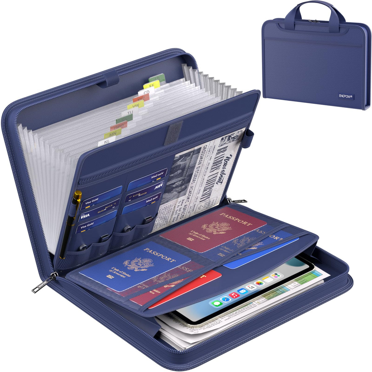 Fire-Resistant Accordion File Organizer