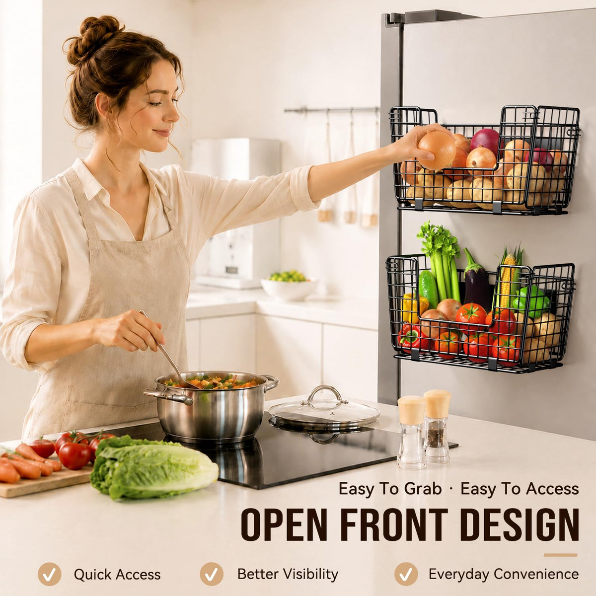 Magnetic Refrigerator Storage Basket