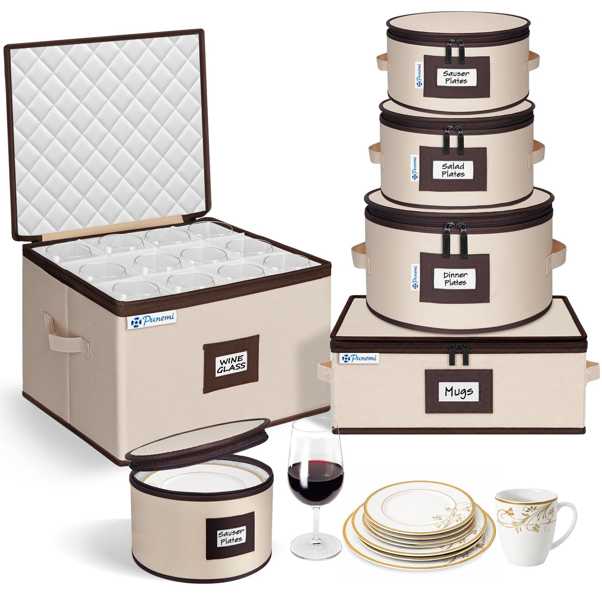 Padded Dinnerware Storage Set