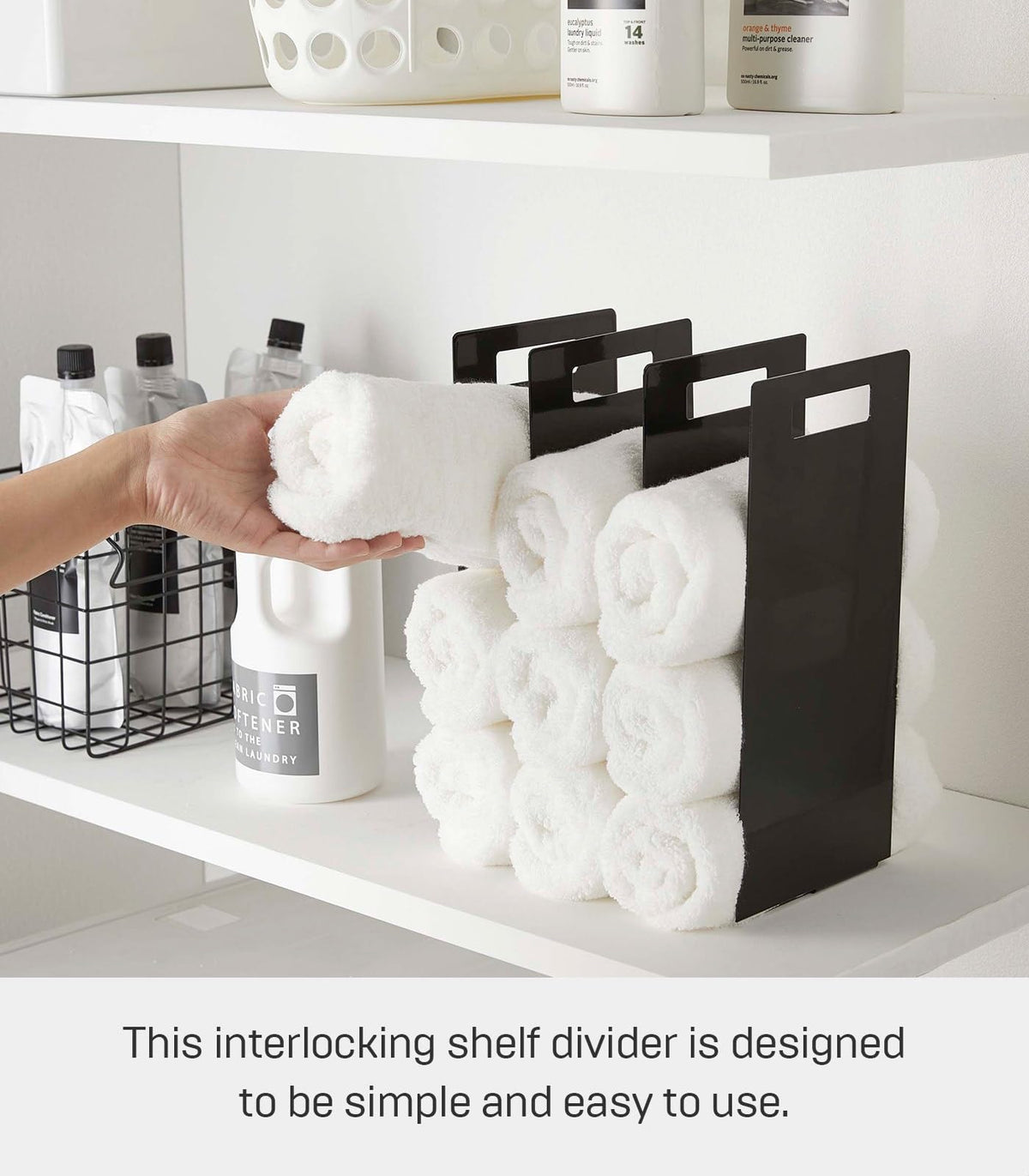 Interlocking Steel Towel Organizer