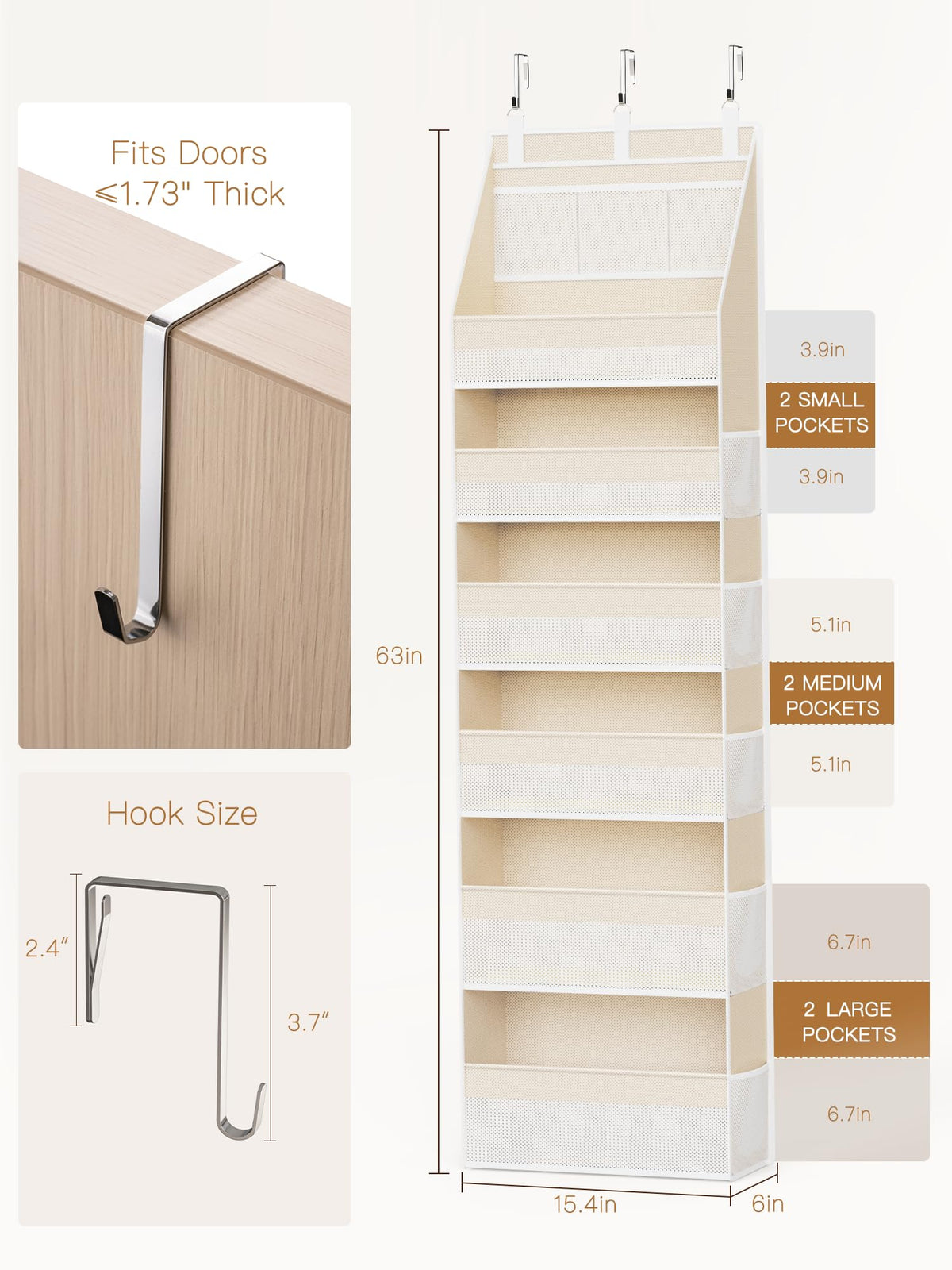 Over-Door Multi-Pocket Organizer