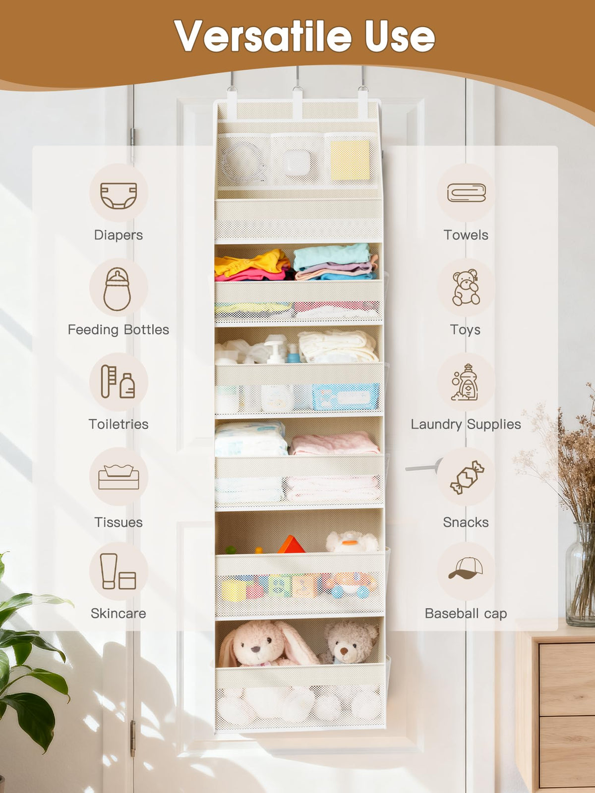 Over-Door Multi-Pocket Organizer