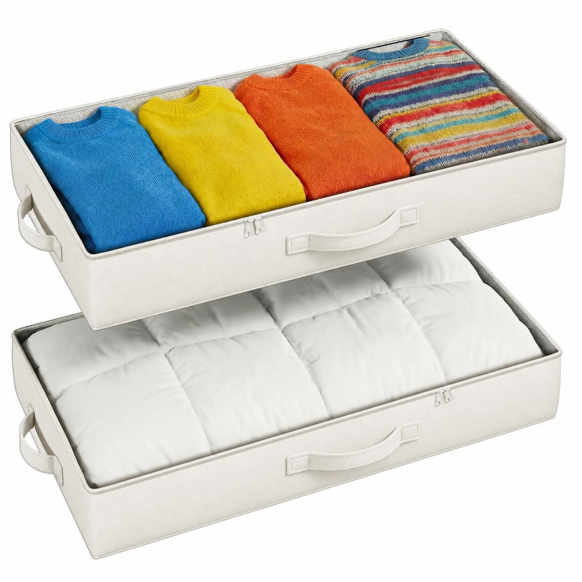 2-Pack Reinforced Underbed Storage Bins