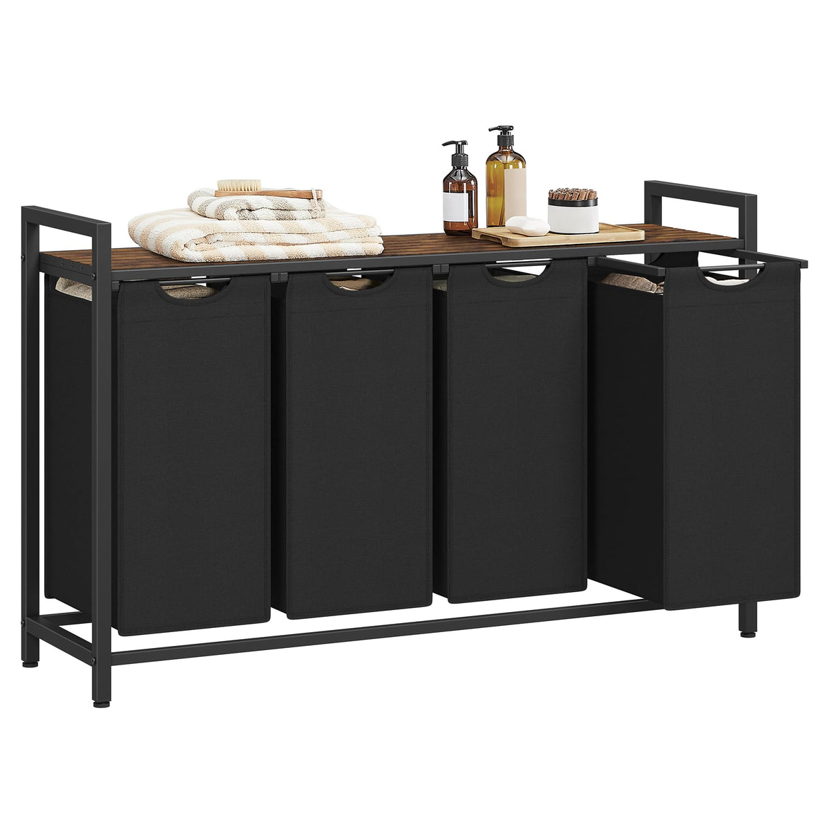 Laundry Hamper with Storage Shelf