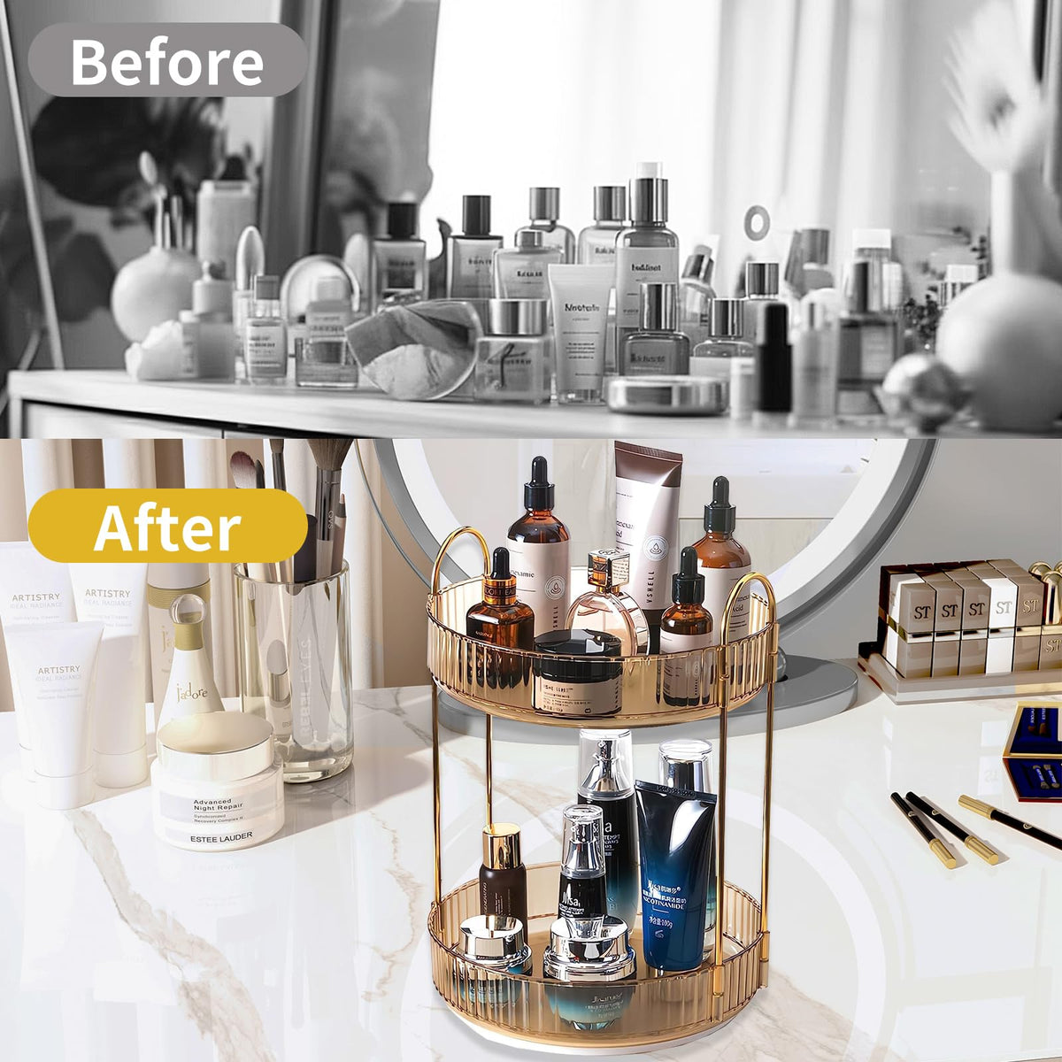 Rotating Makeup Organizer