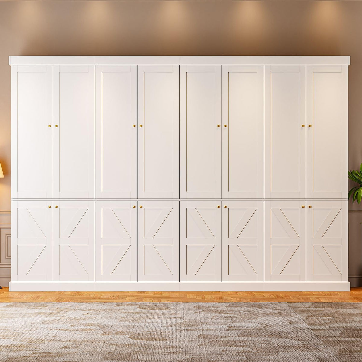 70.8-Inch Glass-Door Bookcase