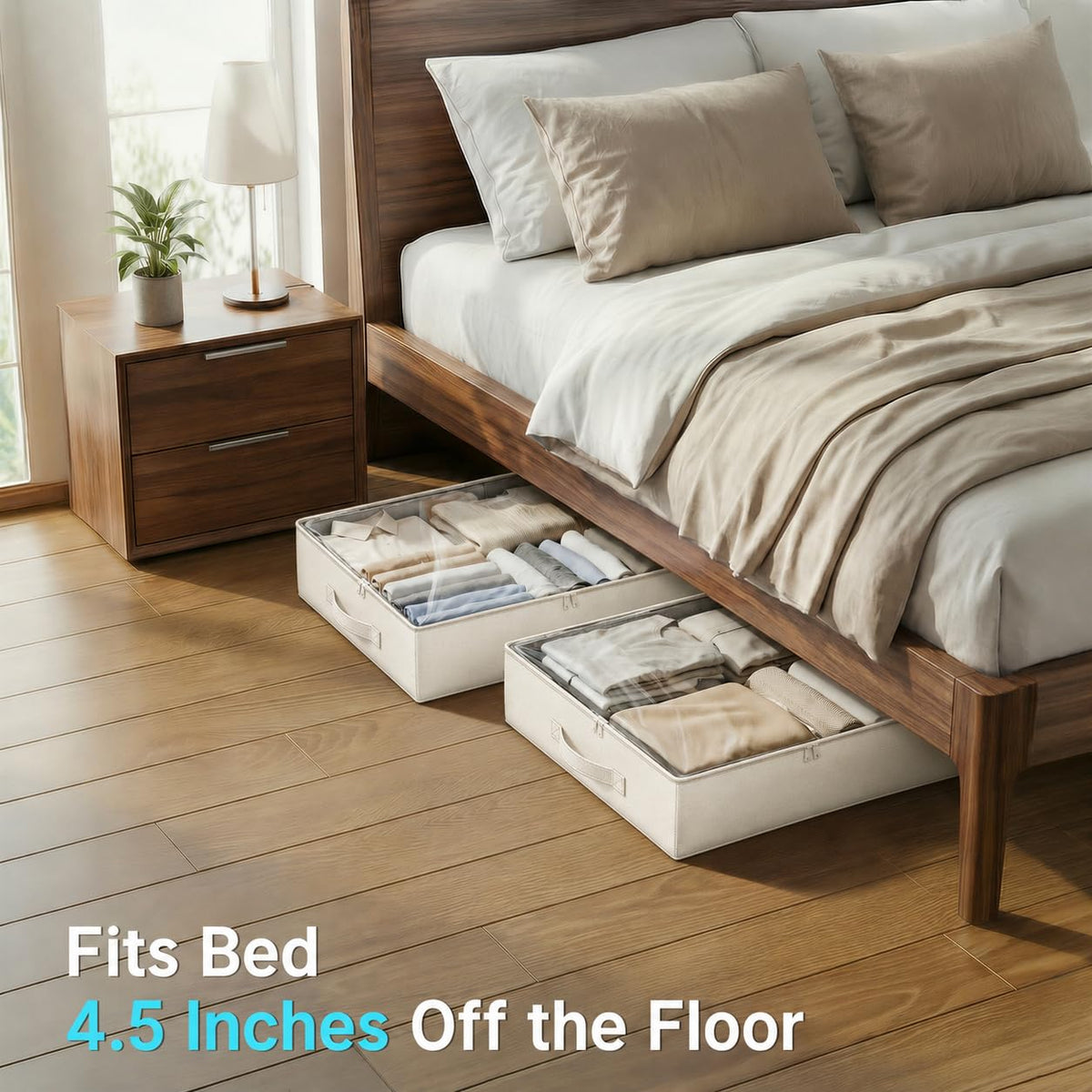 2-Pack Reinforced Underbed Storage Bins