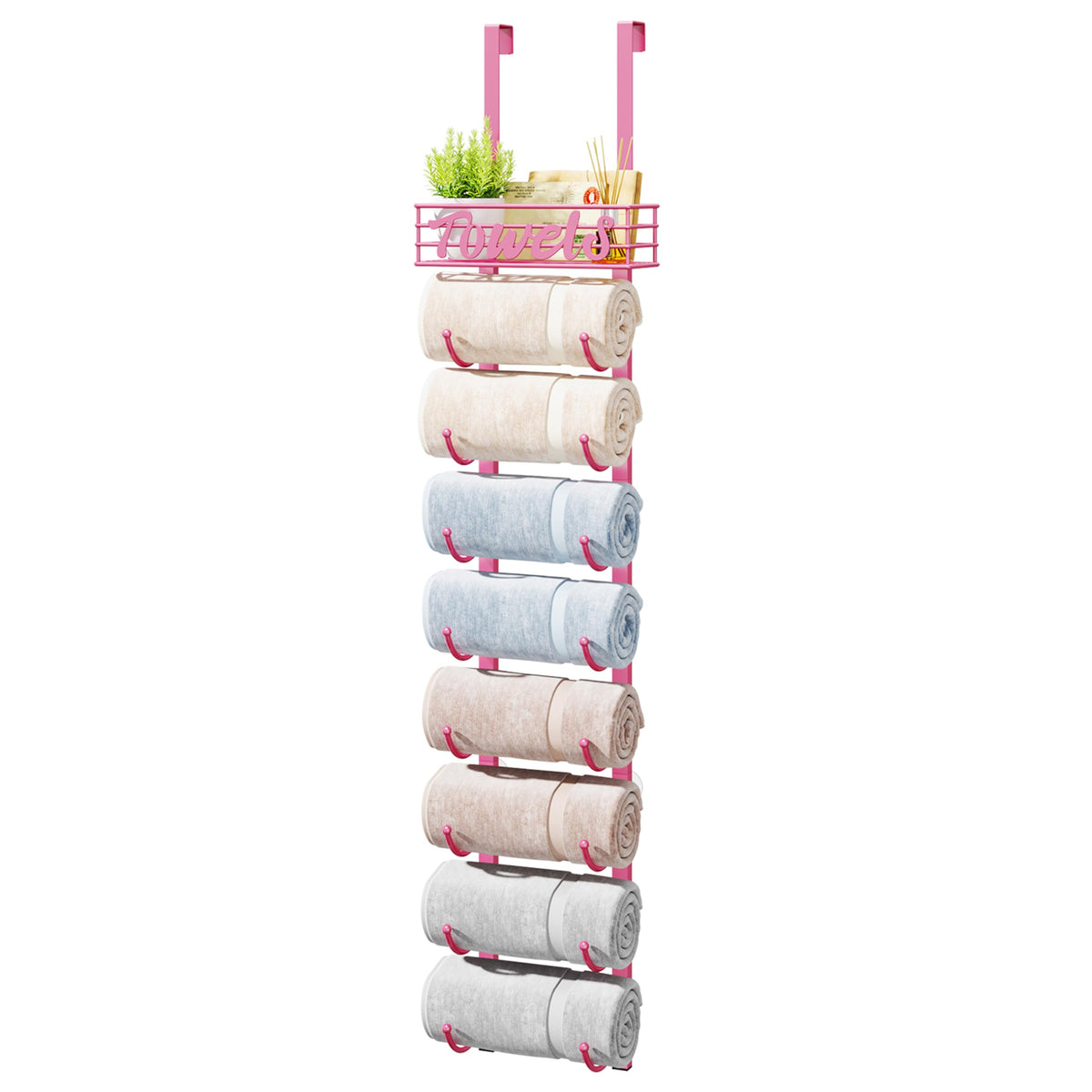 Over-Door Rolled Towel Rack
