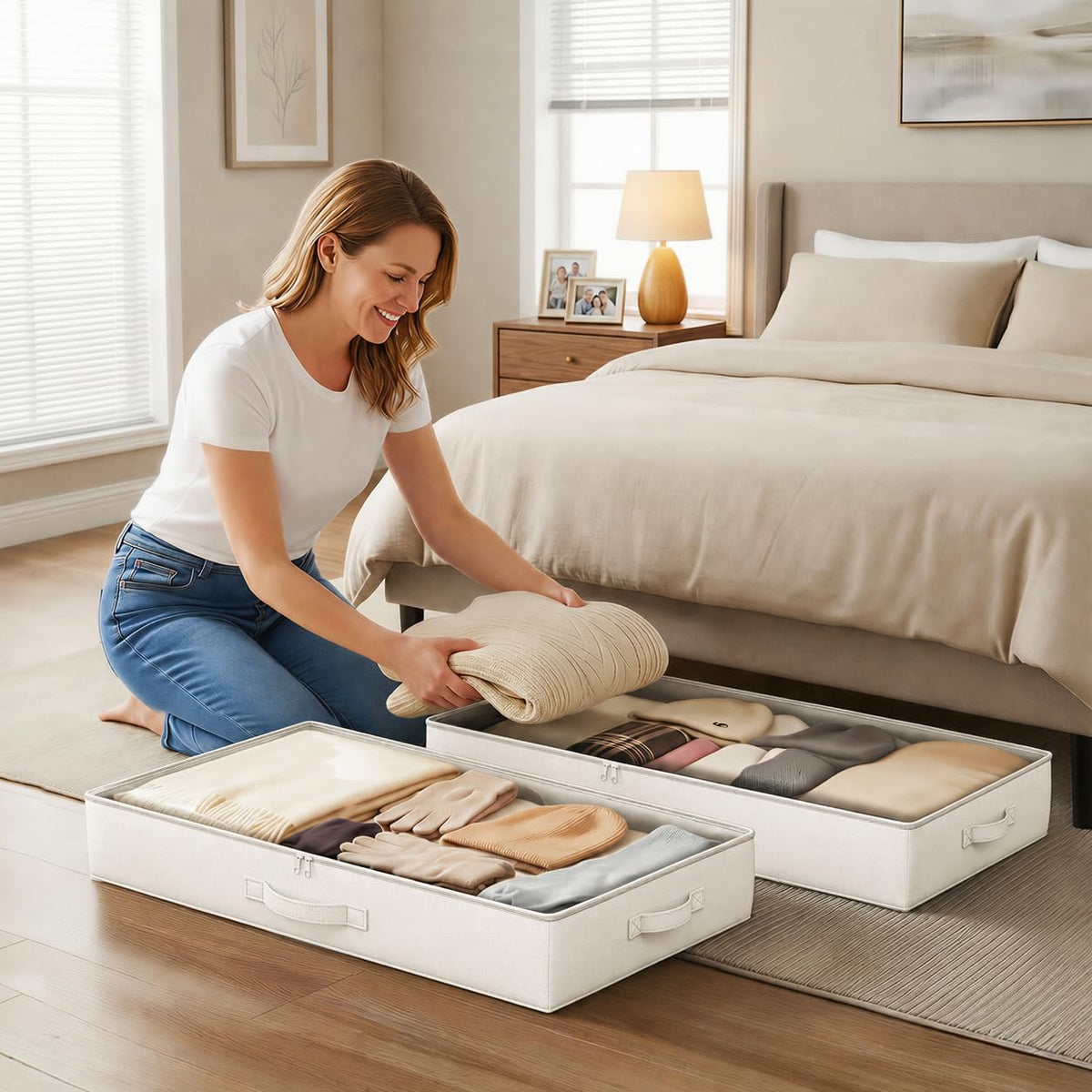 2-Pack Reinforced Underbed Storage Bins