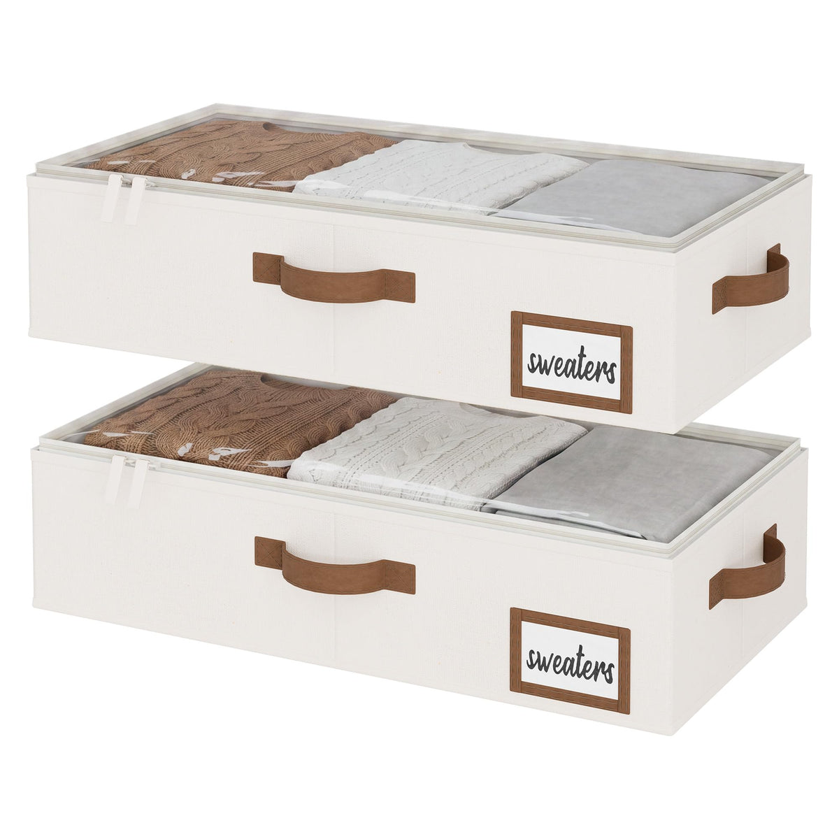 Foldable Fabric Underbed Storage Bins