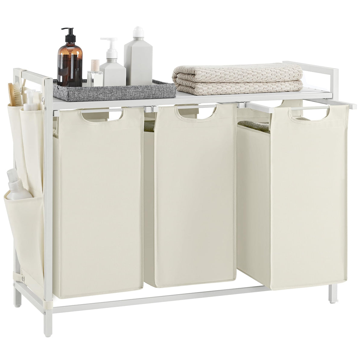 Laundry Hamper with Storage Shelf