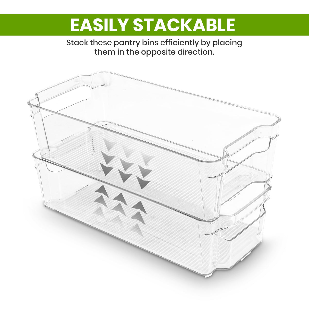 8-Pack Refrigerator Organizer Bins