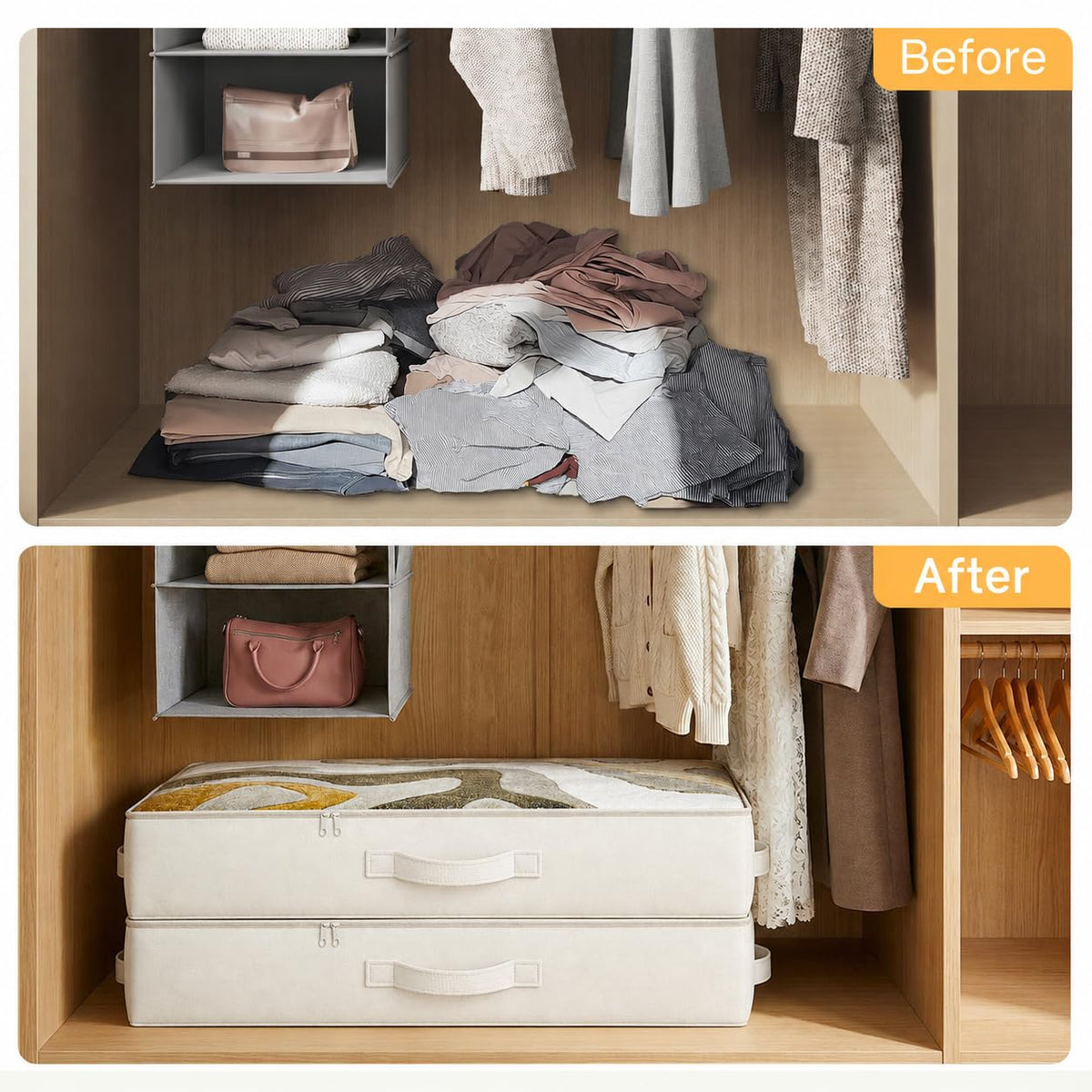 2-Pack Reinforced Underbed Storage Bins