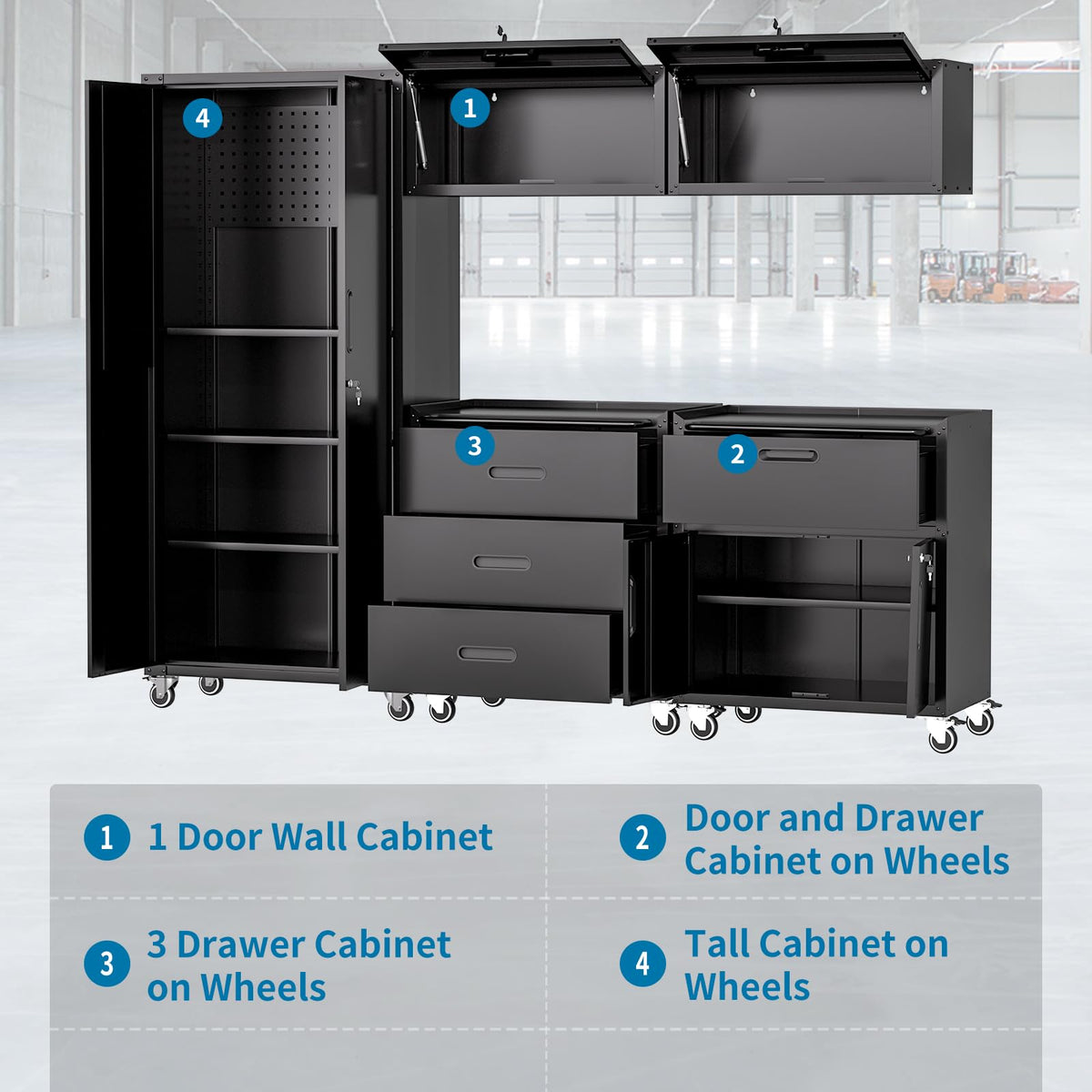 Modular Garage Storage Cabinet System