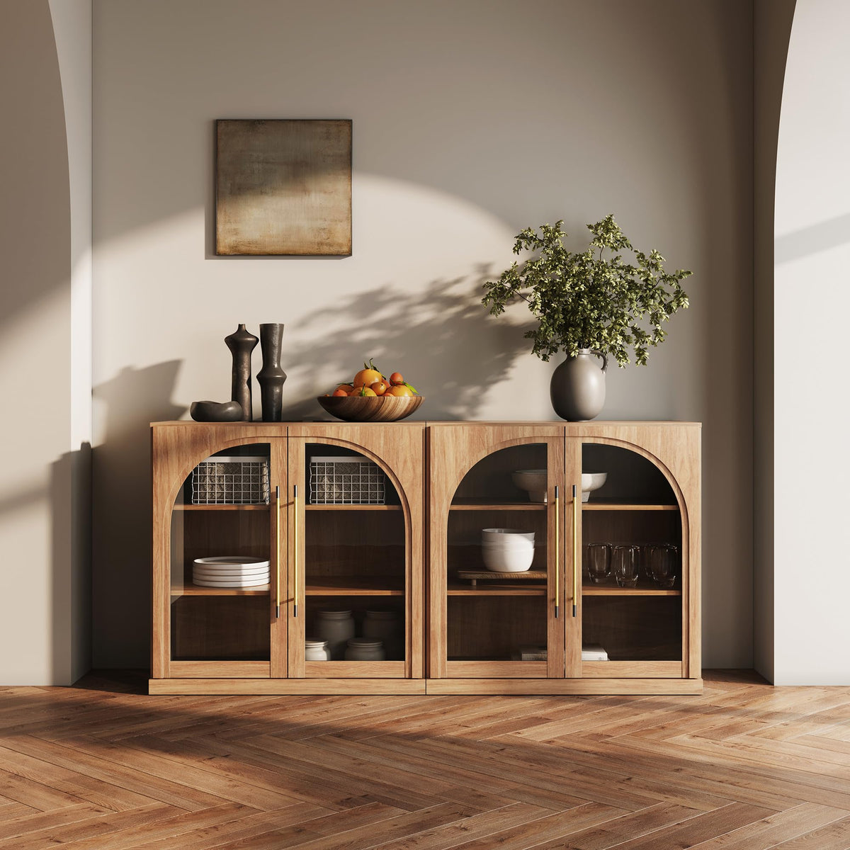Dual-Zone Display Bookcase