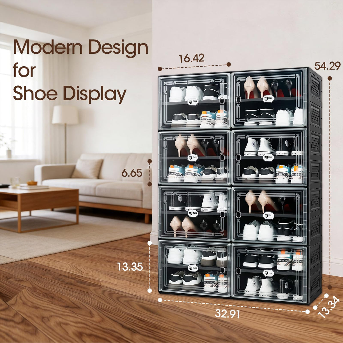Modular Enclosed Shoe Cabinet