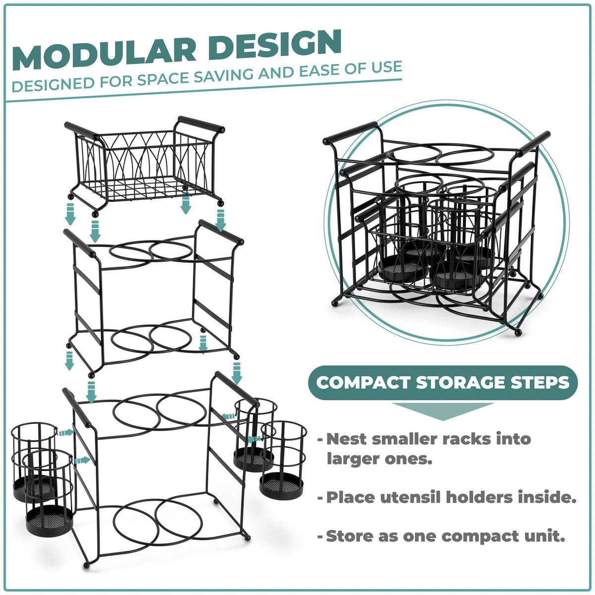 7-Piece Buffet Tableware Caddy