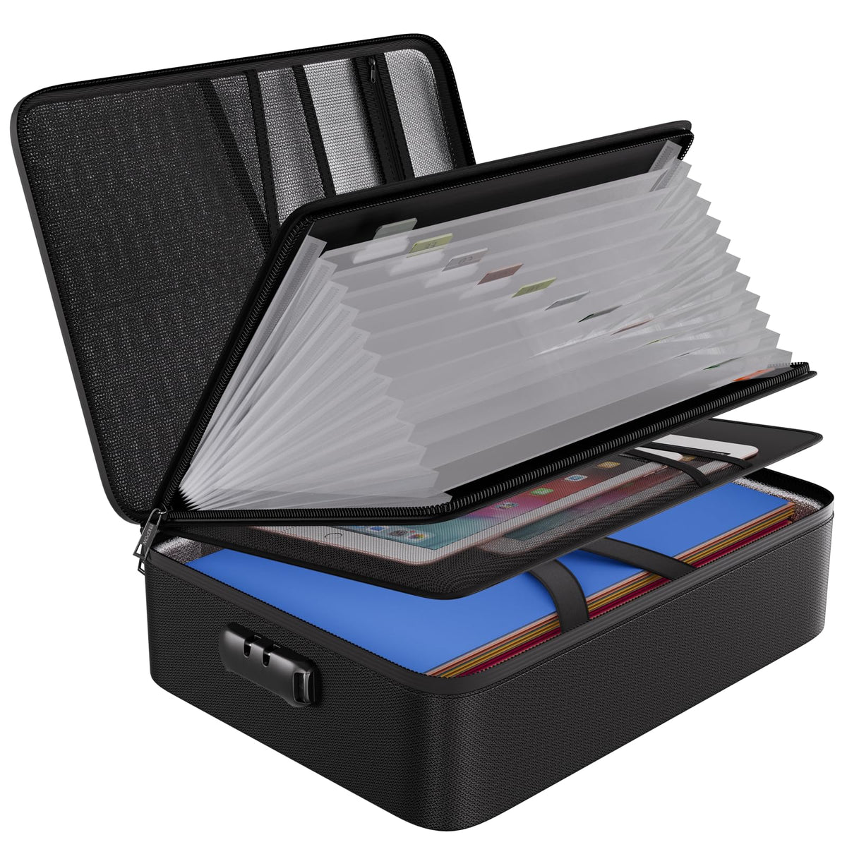 Fire-Resistant Accordion File Bag