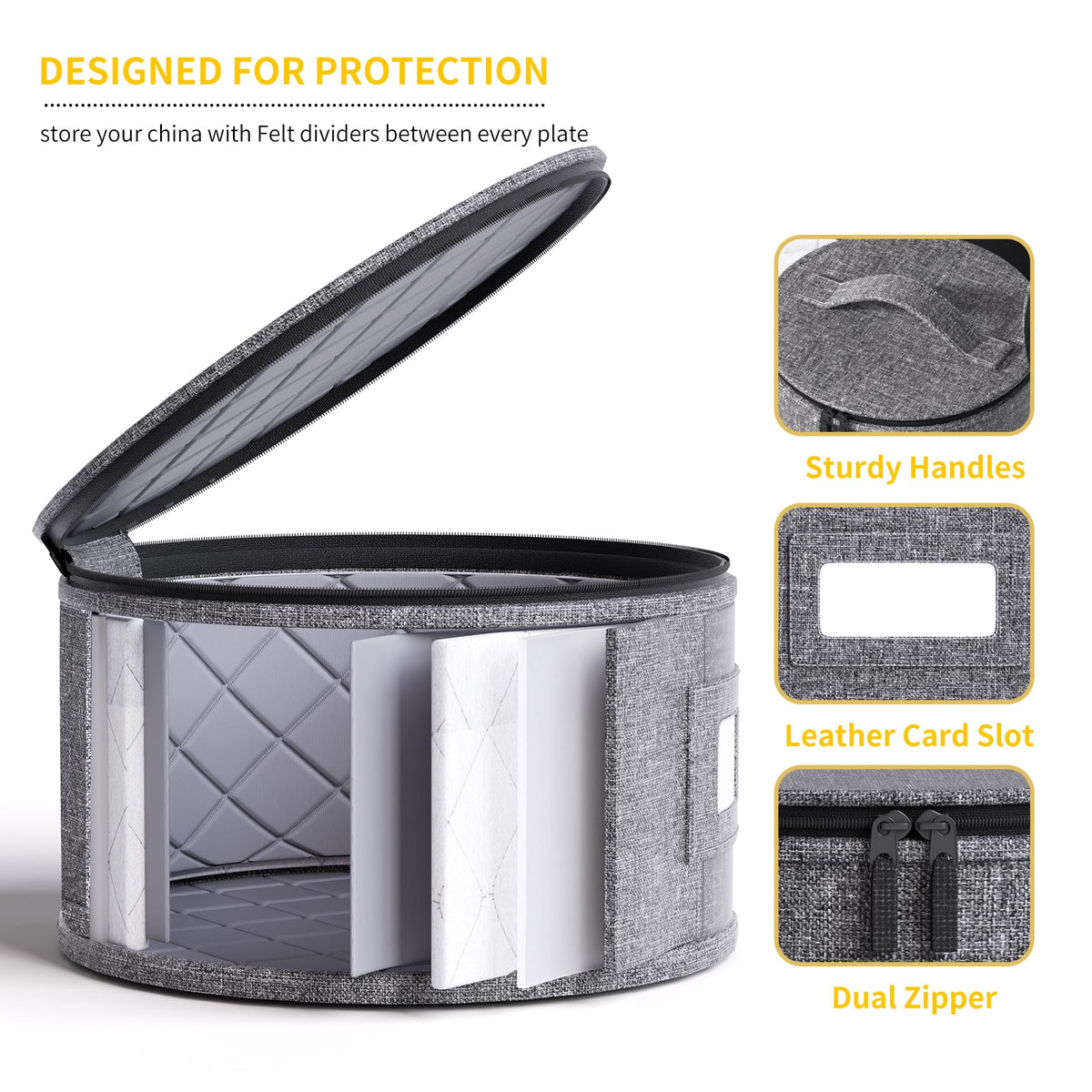 8-Piece Dinnerware Storage Set