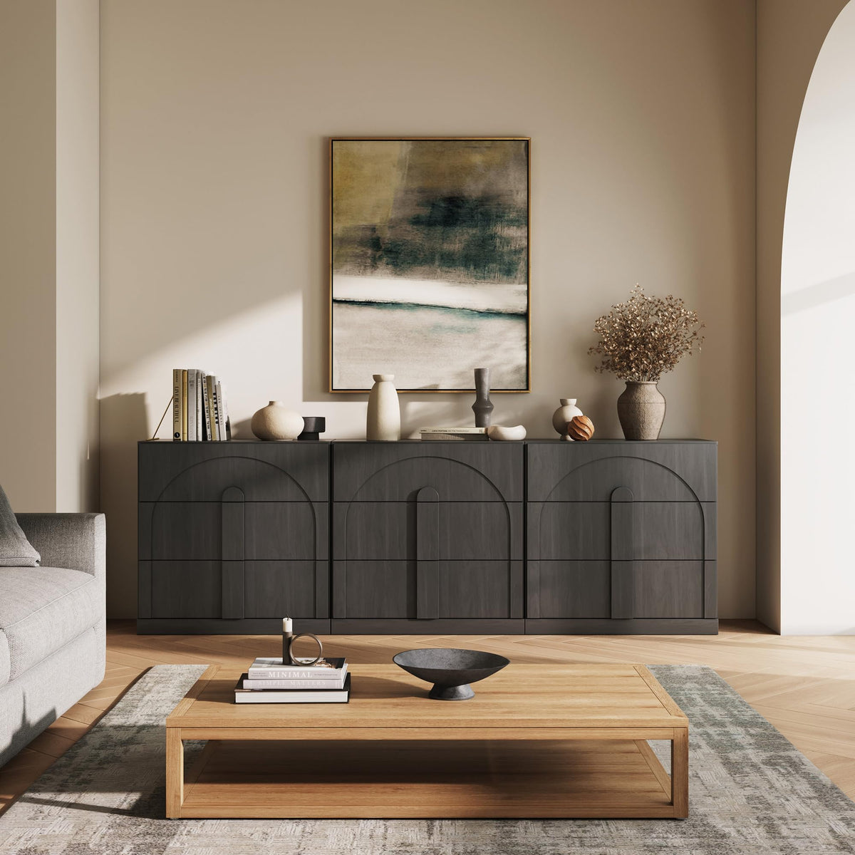 Dual-Zone Display Bookcase