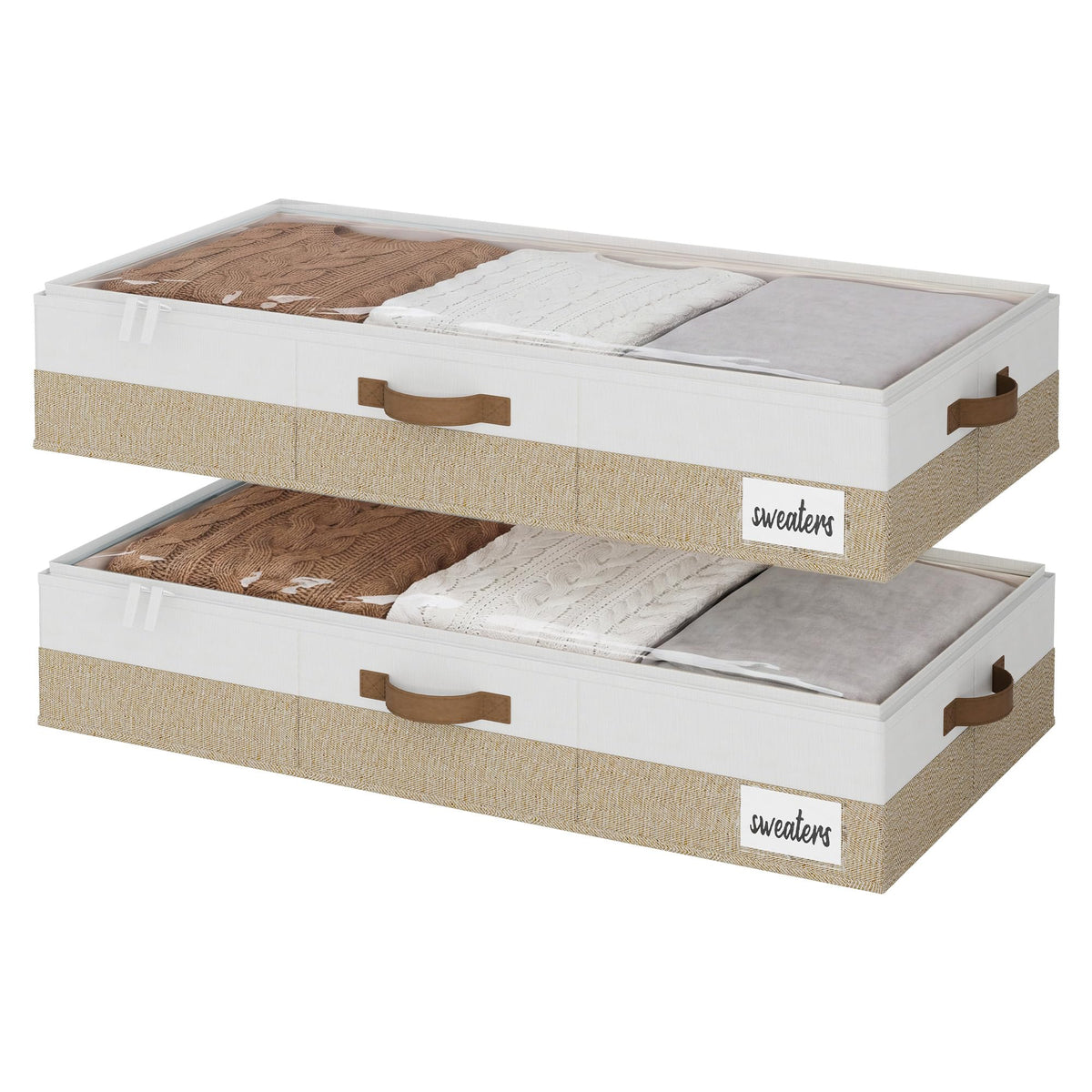 Foldable Fabric Underbed Storage Bins