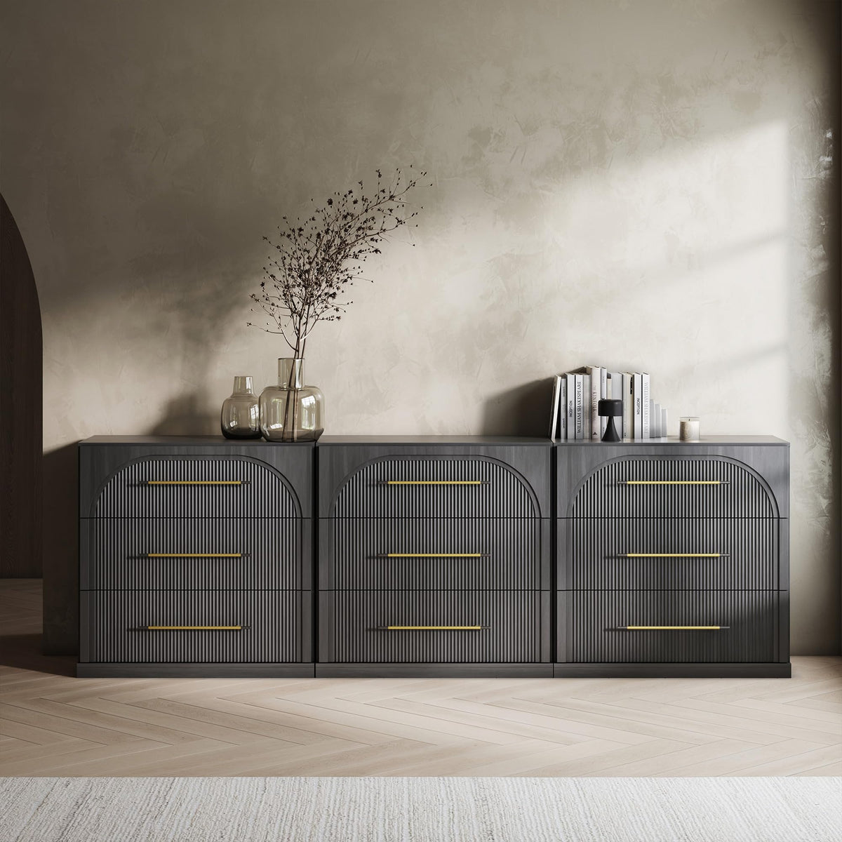 Dual-Zone Display Bookcase