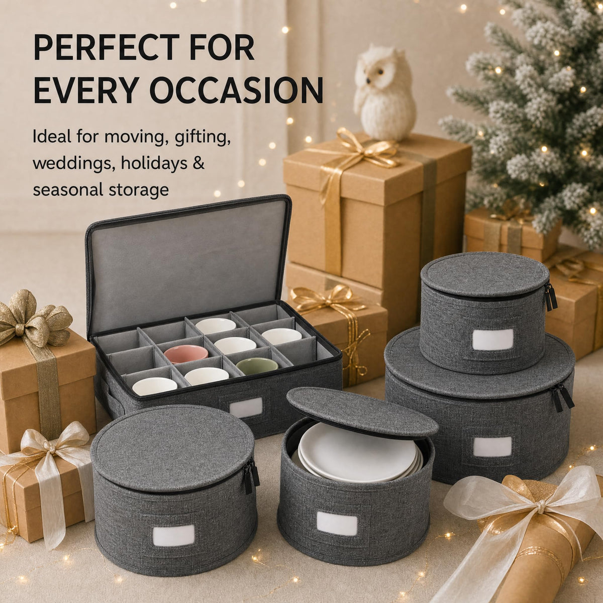 5-Piece Dinnerware Storage Set