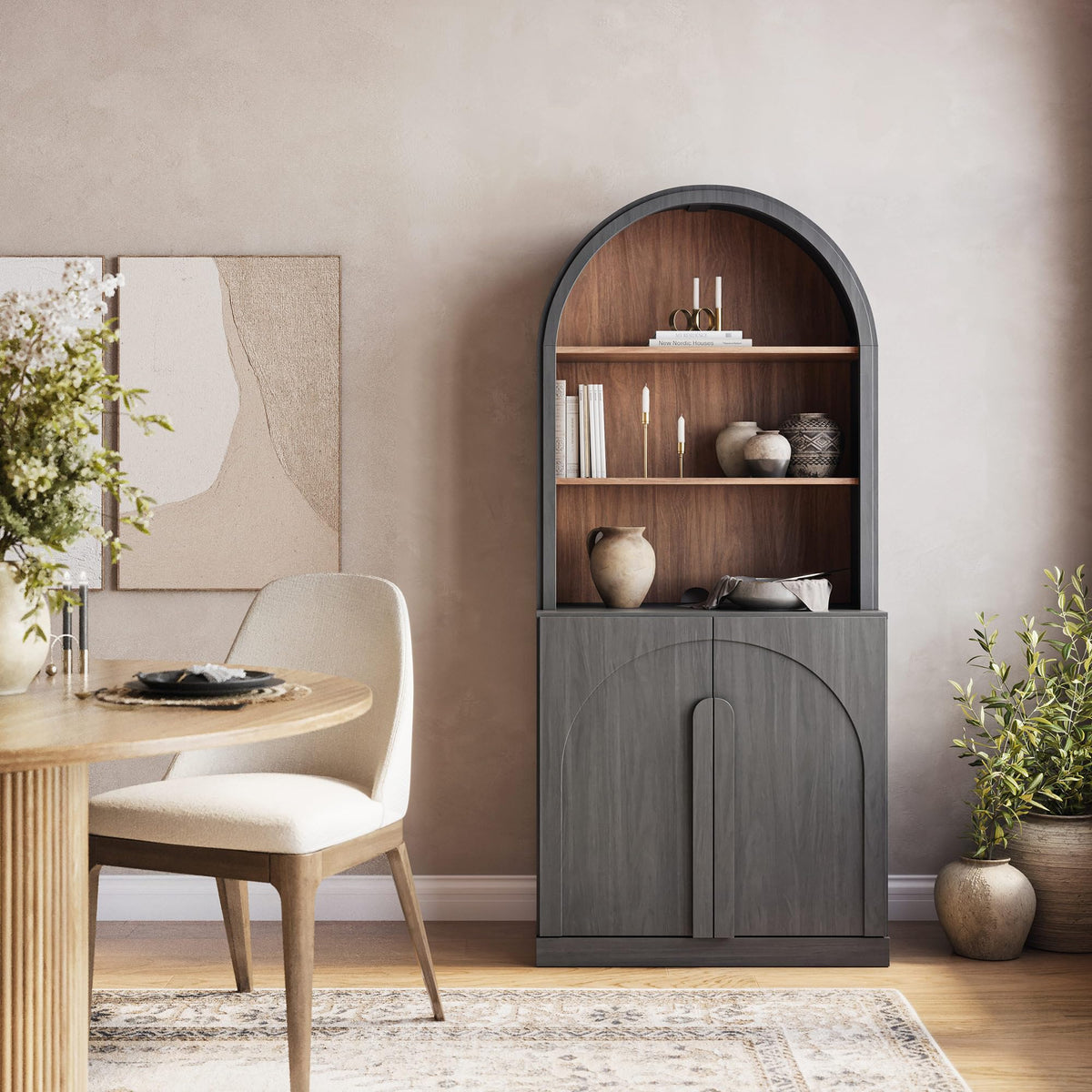 Dual-Zone Display Bookcase