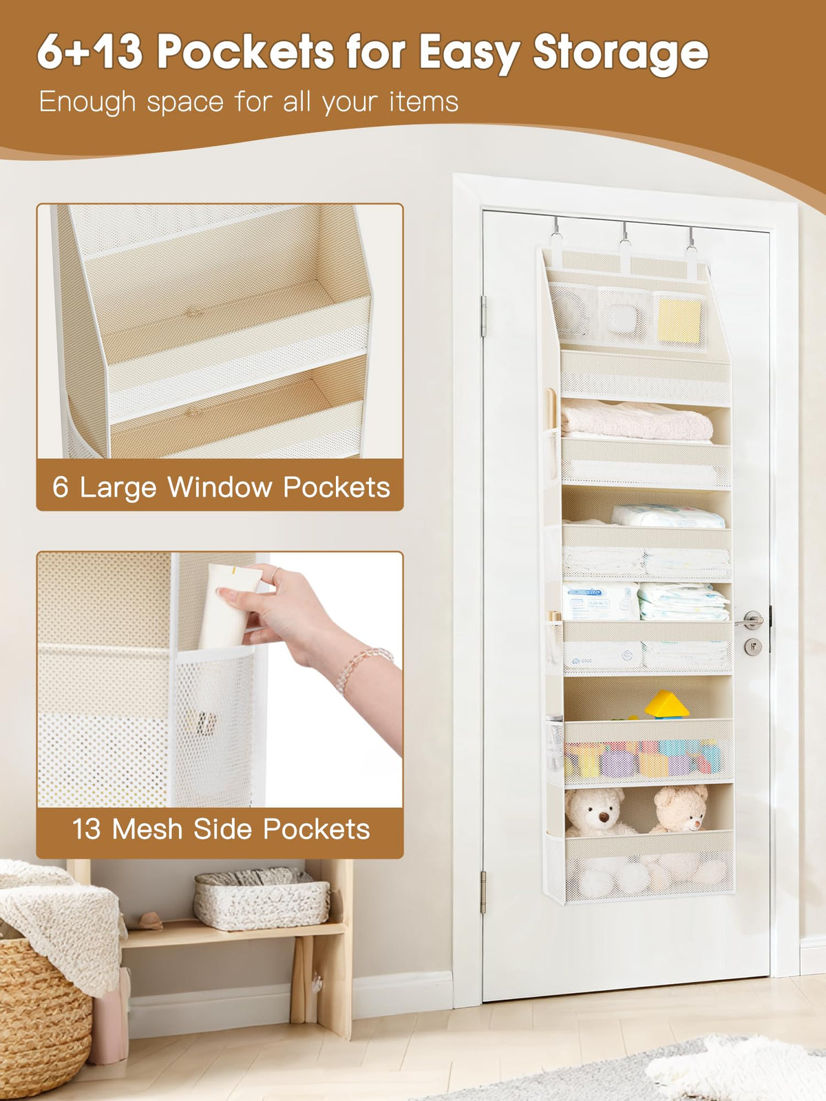 Over-Door Multi-Pocket Organizer
