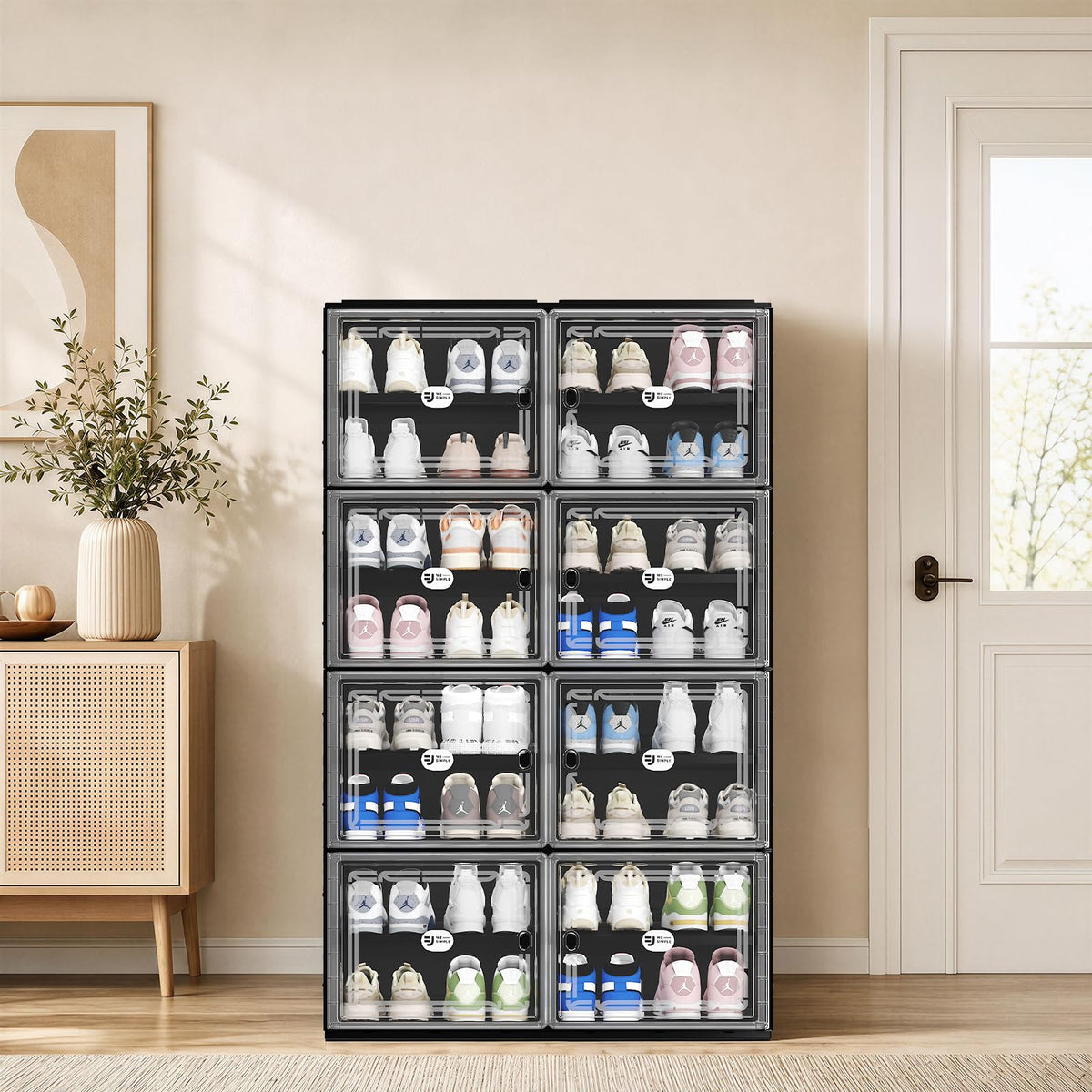 Modular Enclosed Shoe Cabinet
