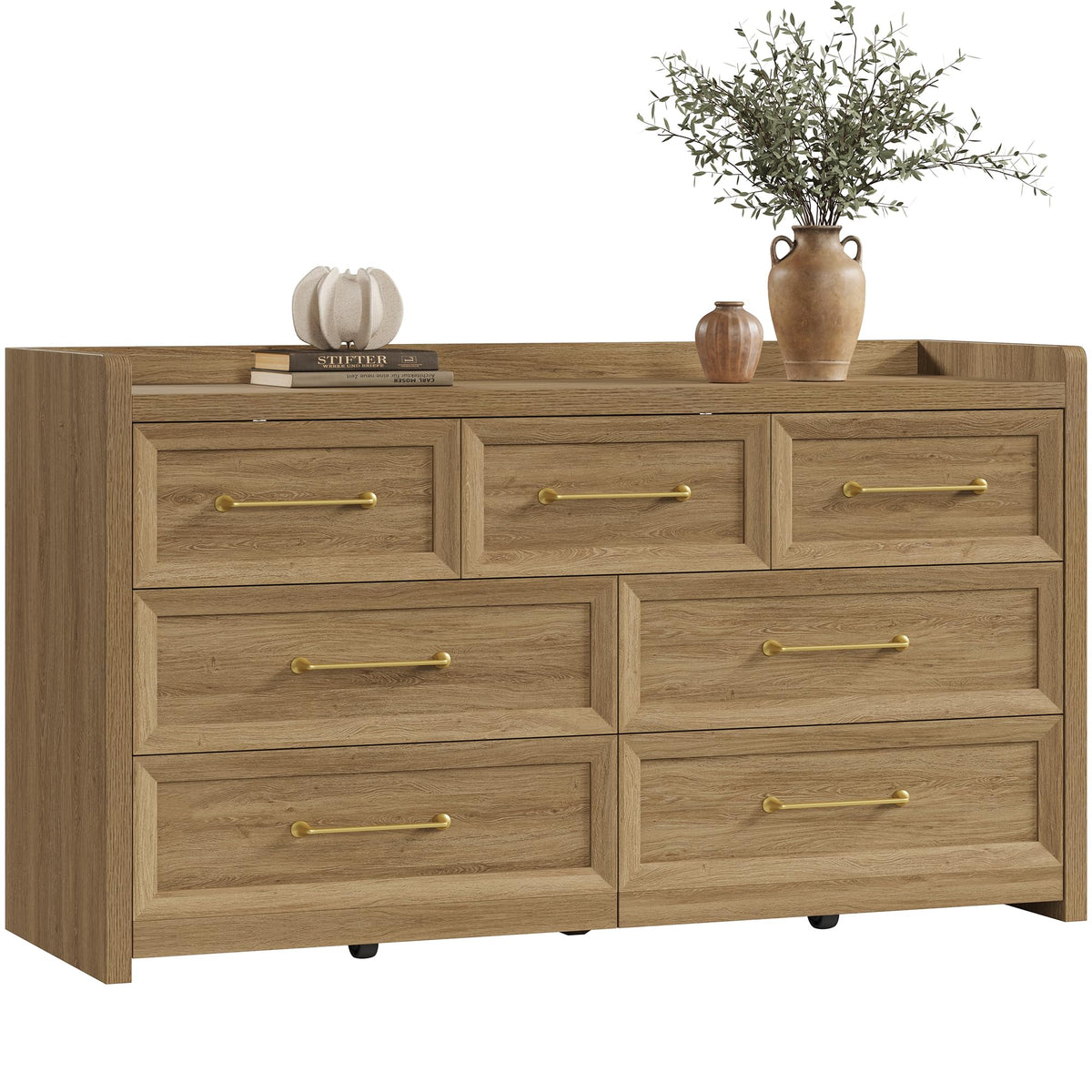 Wide 7-Drawer Bedroom Dresser