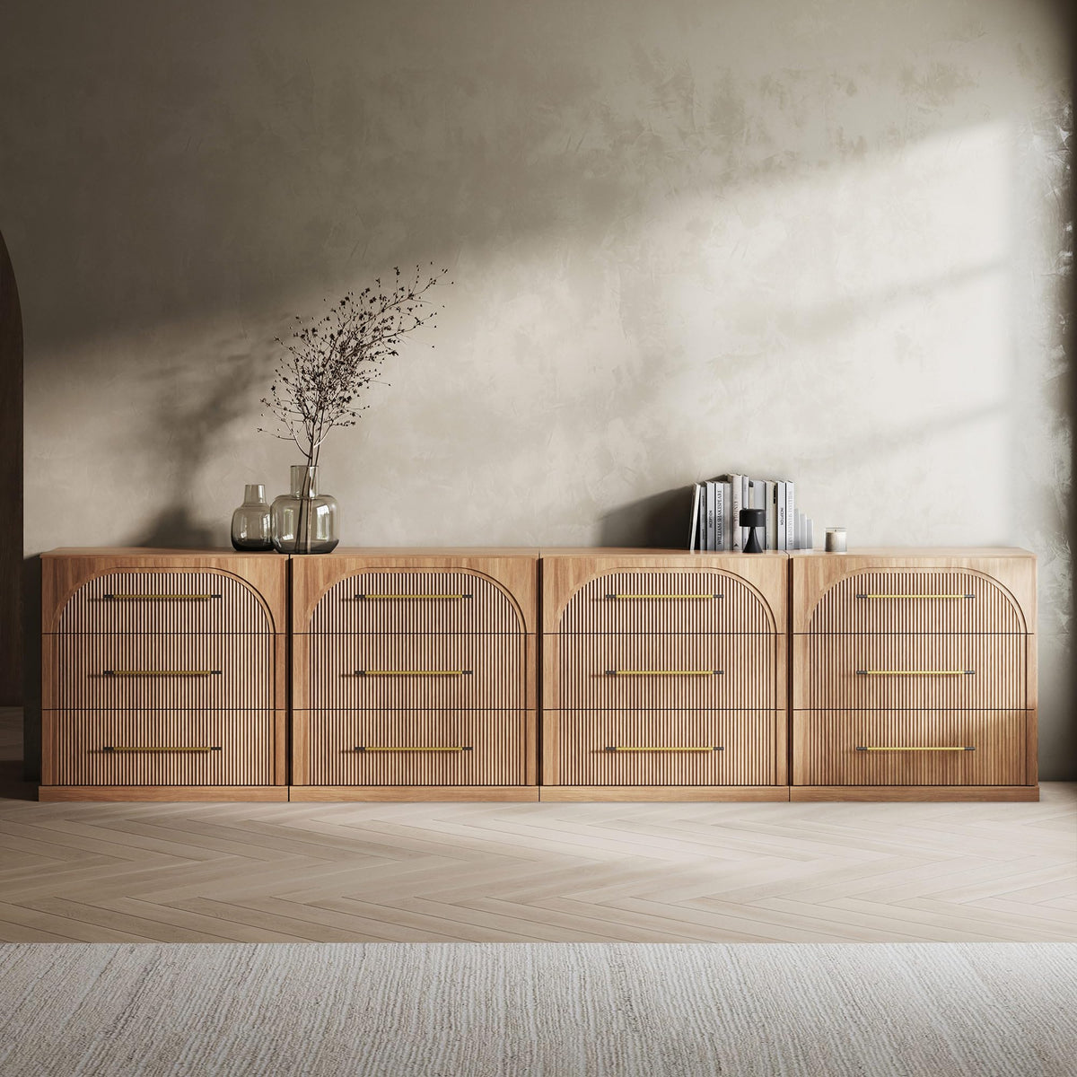 Dual-Zone Display Bookcase