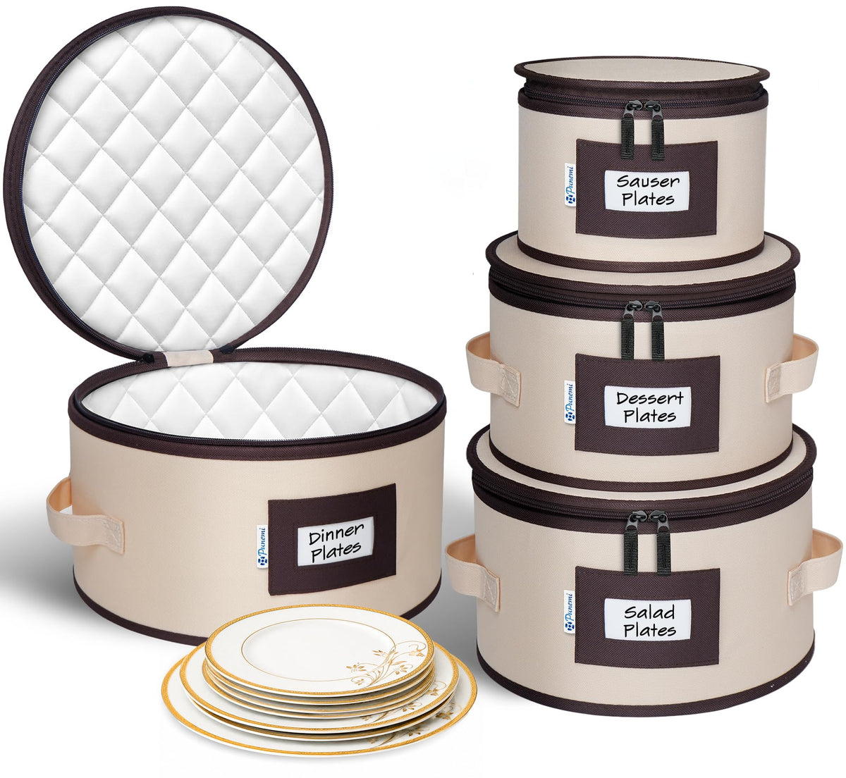 Padded Dinnerware Storage Set