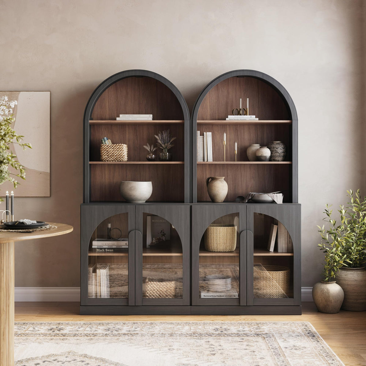 Dual-Zone Display Bookcase