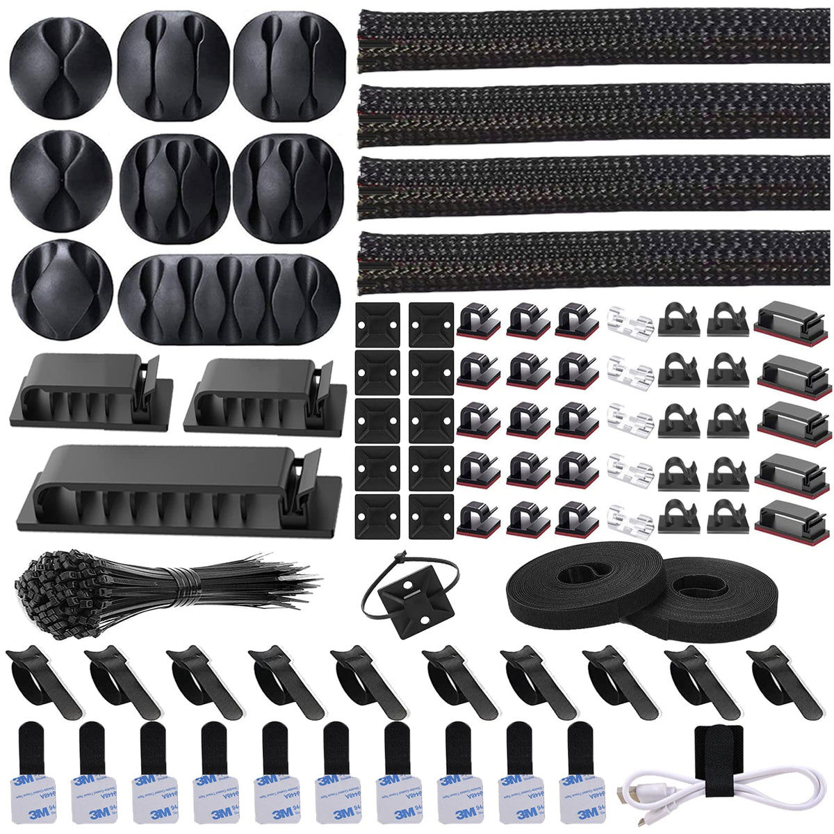192-Piece Cable Management Kit