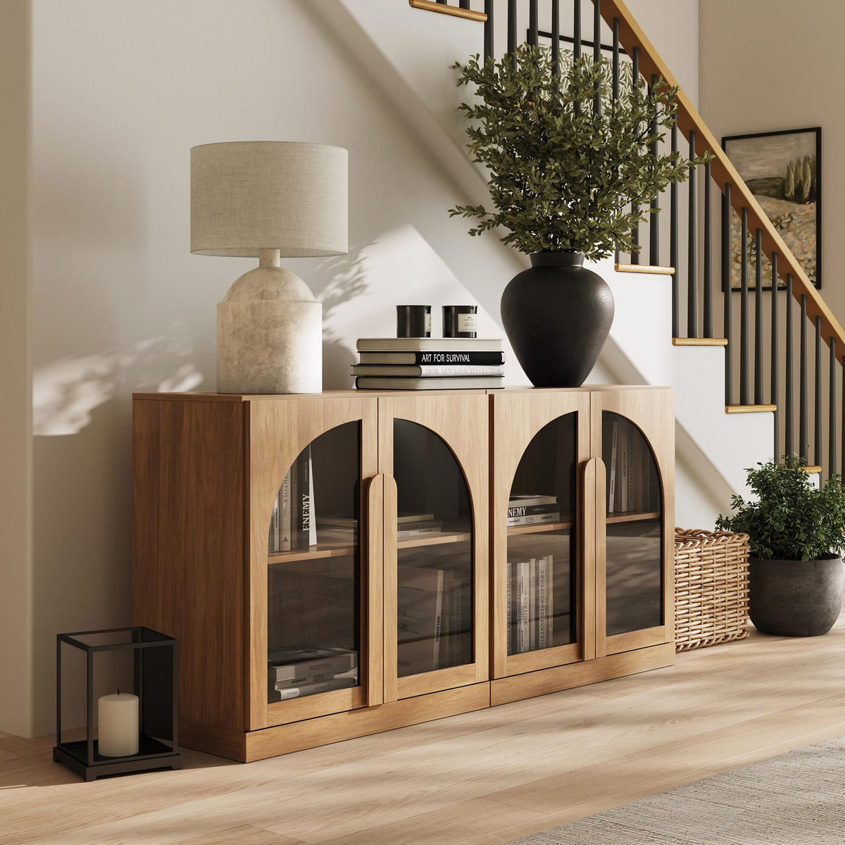 Dual-Zone Display Bookcase