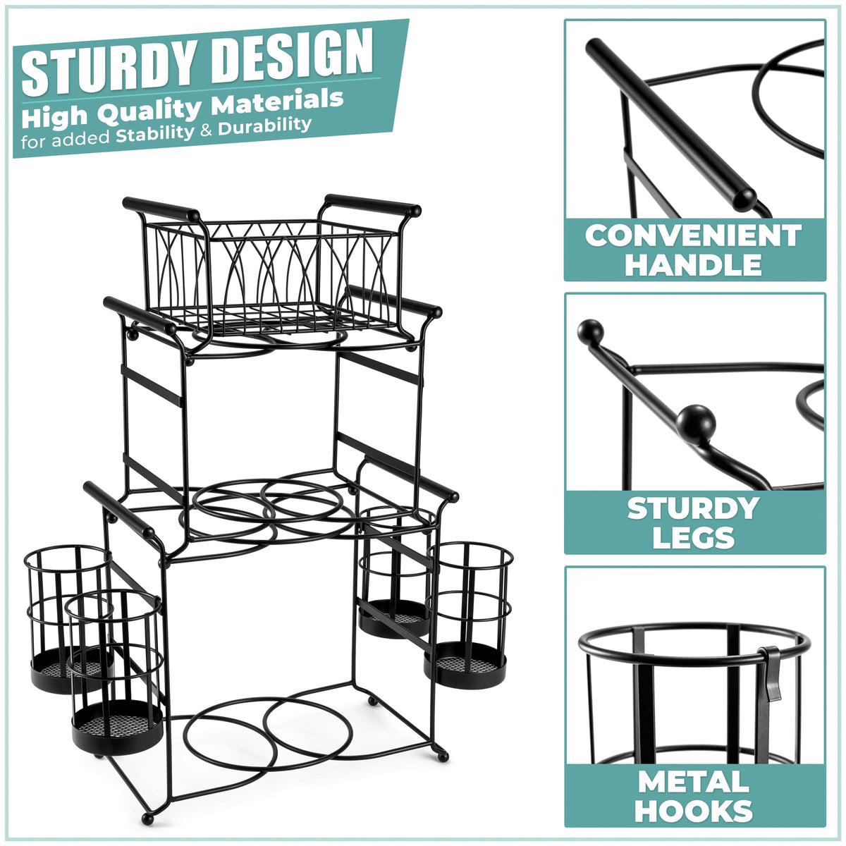 7-Piece Buffet Tableware Caddy