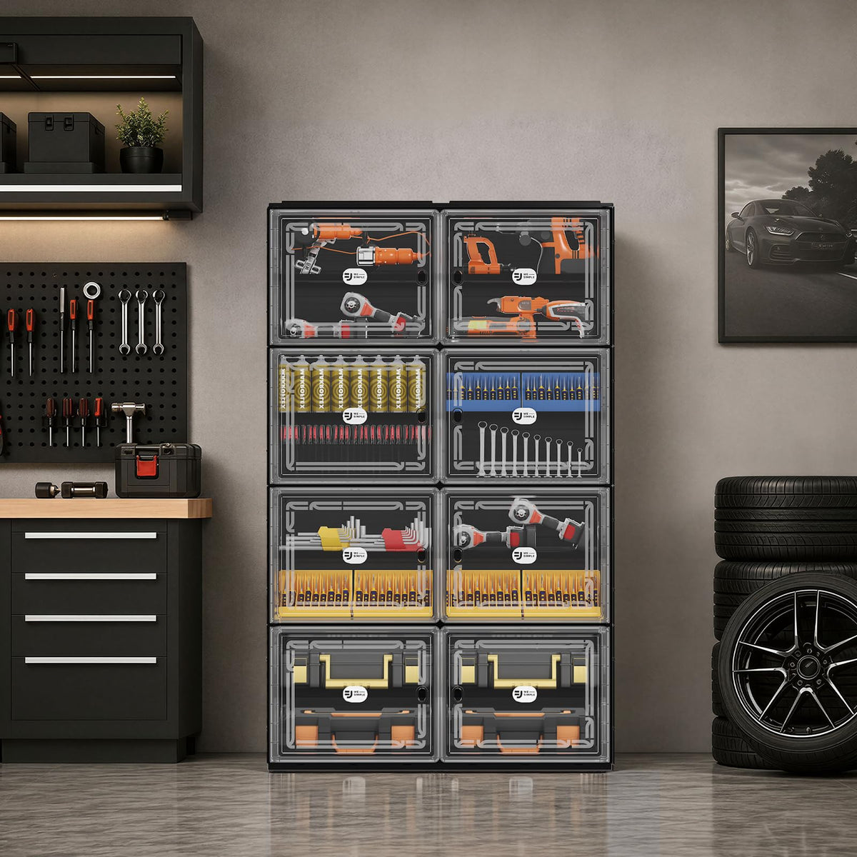 Modular Enclosed Shoe Cabinet